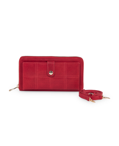 Lodis Women's Kinsley Zip Around Crossbody Wallet In Lipstick