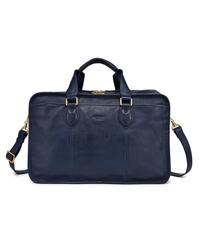 Old Trend Women's Genuine Leather Speedwell Brief Bag In Navy