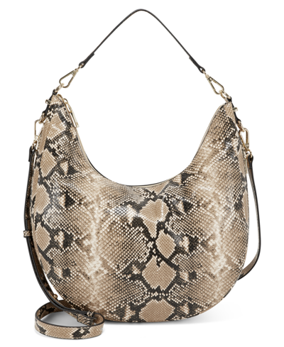 Inc International Concepts Kolleene Hobo, Created For Macy's In Neutral Snake