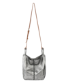 The Sak Los Feliz Leather Medium Crossbody Bag In Dark Silver-tone