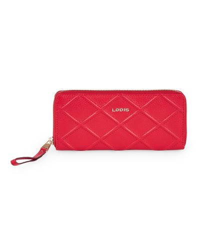 Lodis Women's Aria Accordian Zip Around Wallet In Lipstick