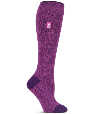 Heat Holders Women's Lite Calla Twist Long Socks In Navy