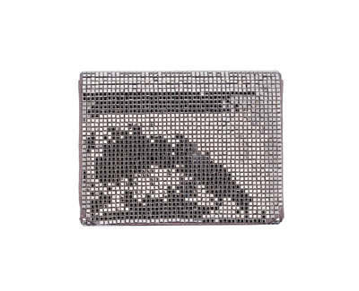 Nina Women's Crystal Crossbody Handbag In Gunmetal