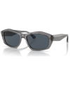 Emporio Armani Sunglasses In Shiny Transparent Gray