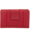 Mancini Women's Pebbled Collection Rfid Secure Clutch Wallet In Red