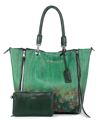 OLD TREND WOMEN'S BARRACUDA HAND PAINTED CLASP CLOSURE TOTE BAG