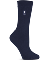 Heat Holders Women's Ultra Lite Holly Solid Crew Socks In Navy