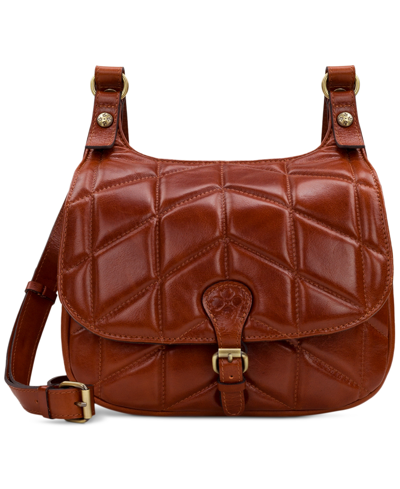 Patricia Nash Women's Leather London Saddle Bag In Cinnamon