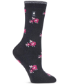 Heat Holders Ultra Lite Womens 1 Pair Crew Socks In Black