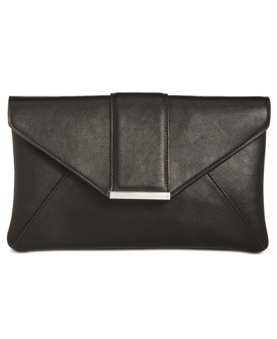 Inc International Concepts Luci Envelope Clutch, Created For Macy's In Black/silver