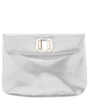 NINA WOMEN'S OVERSIZED CLUTCH WITH CRYSTAL TURNLOCK