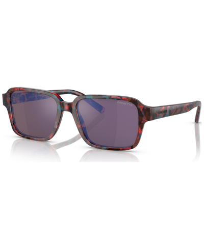 Arnette Unisex Sunglasses, An430354-z In Mineral Red Blue Brown
