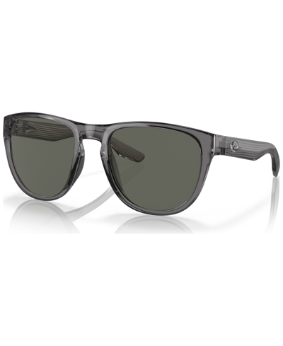 Costa Del Mar Irie Gray Polarized Glass 580g Aviator Unisex Sunglasses 6s9082 908205 55 In Gray / Grey