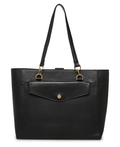Anne Klein Women's Bridge Magnetic Snap Tote Bag With Pouch In Black
