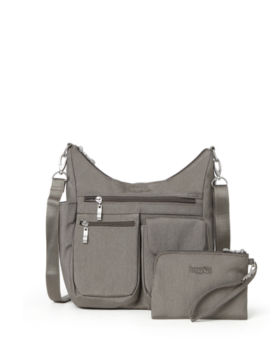 Baggallini Women's Modern Everywhere Bag, Set 2 Piece In Sterling Shimmer