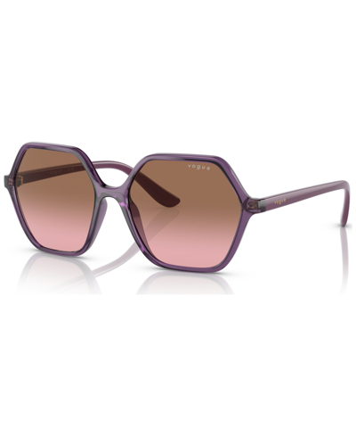 Vogue Women's Sunglasses, Vo5361s55-y In Transparent Violet