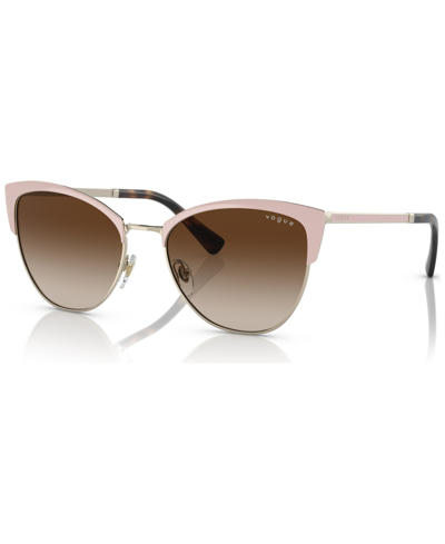 Vogue Women's Sunglasses, Vo4251s55-y In Top Beige/pale Gold Tone