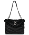 Steve Madden Bbrita Quilted Chain Handle Shoulder Bag In Black In Black