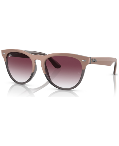 Ray Ban Unisex Sunglasses, Rb447154-y In Beige On Transparent Gray