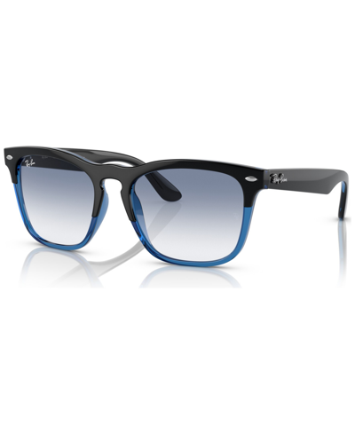 Ray Ban Unisex Sunglasses, Rb4487 In Black On Transparent Blue