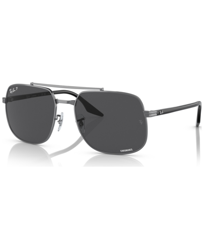 Ray Ban Unisex Polarized Sunglasses, Rb3699 In Gunmetal