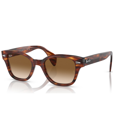 Ray Ban Unisex Sunglasses, Rb0880s52-y In Striped Havana