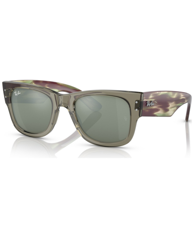 Ray Ban Ray-ban Mega Wayfarer 51 Unisex Sunglasses In Transparent Green