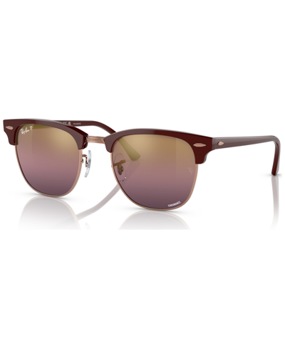 Ray Ban Unisex Polarized Sunglasses, Rb301651-zp In Bordeaux On Rose Gold-tone