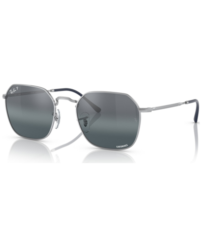 Ray Ban Unisex Polarized Sunglasses, Rb369455-yzp In Silver-tone