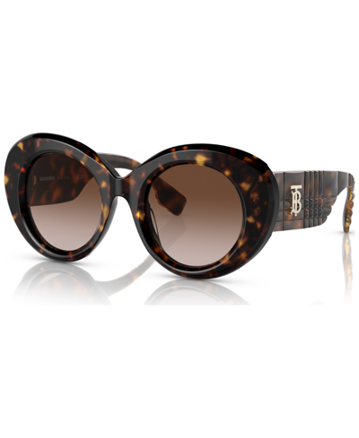 Burberry Women's Sunglasses, Margot Be4370u In Dark Havana