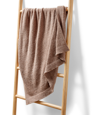 Hotel Collection Luxe Knit Throw, 50" X 70", Created For Macy's In Taupe