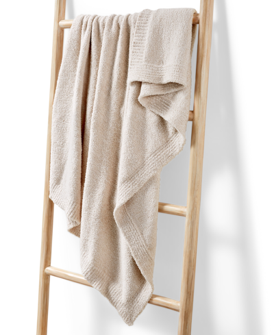 Hotel Collection Luxe Knit Throw, 50" X 70", Created For Macy's In Ivory