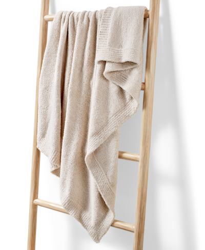 Hotel Collection Luxe Knit Throw, 50" X 70", Exclusively At Macy's In Ivory