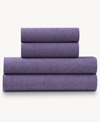 Ella Jayne Soft Heather Jersey Knit 4-pc. Sheet Set, King In Purple