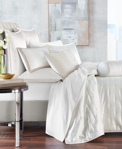 Hotel Collection Illusions Comforter, King, Created For Macy's In White