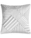 Hotel Collection Metallic Stone Quilted Sham, King, Created For Macy's Bedding In Silver