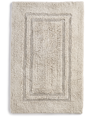 Hotel Collection Cotton Reversible 21" X 33" Bath Rug In Oat