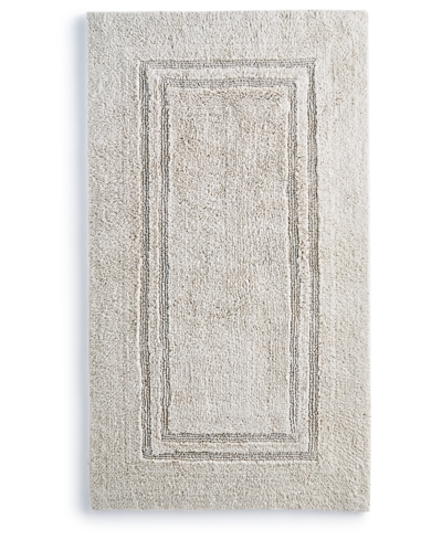 Hotel Collection Cotton Reversible 27" X 48" Bath Rug In Oat