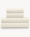 Ella Jayne Soft Heather Jersey Knit 4-pc. Sheet Set, King In Ivory