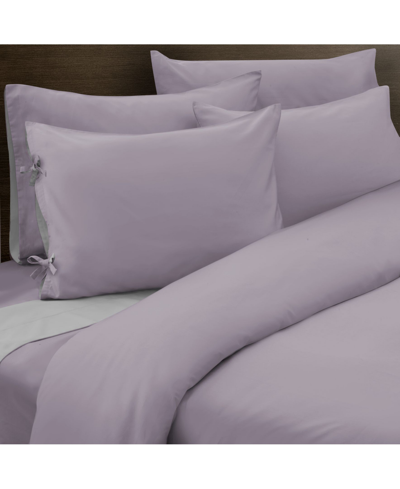 Grace Home Fashions Flip Totally Reversible 500 Thread Count 3 Piece Duvet, King Bedding In Lilac/silver