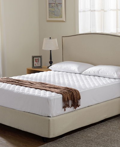 Cheer Collection Quilted Water-resistant Mattress Pad, Twin In White
