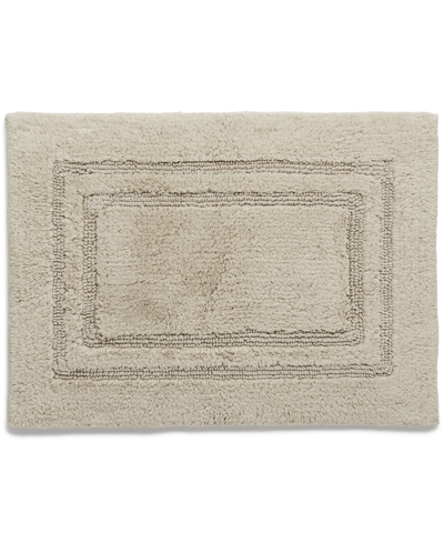 Hotel Collection Cotton Reversible 18" X 25" Bath Rug In Oat