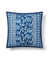 Ralph Lauren Arielle Patchwork Decorative Pillow, 20" X 20" Bedding In Navy