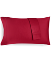 Charter Club Solid 550 Thread Count 100% Cotton Pillowcase Pair, Standard, Created For Macy's Bedding In Pomegranate