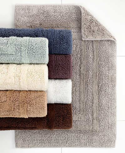 Hotel Collection 100% Cotton Reversible Bath Rug, 18" X 25", Exclusively At Macy's In Dune