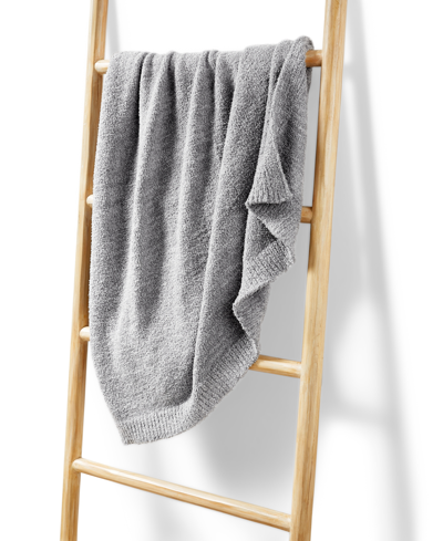 Hotel Collection Luxe Knit Throw, 50" X 70", Created For Macy's In Grey