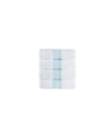 Brooks Brothers Rope Stripe Border 4 Piece Turkish Cotton Wash Towel Set Bedding In Sea Glass