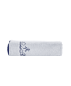 Brooks Brothers Contrast Frame Turkish Cotton Bath Towel, 55" X 28" In Silver-tone