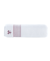 Brooks Brothers Rope Stripe Border Turkish Cotton Bath Sheet, 67" X 67" In Scarlet Sage