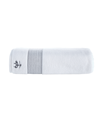 Brooks Brothers Rope Stripe Border Turkish Cotton Bath Sheet, 67" X 67" In Anthracite